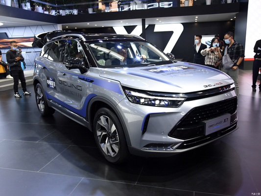 124 кВт Общая мощность двигателя Baic Пекин X7 PHEV Вставка в гибридный внедорожник Автомобиль с левым приводом